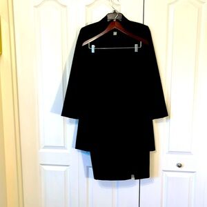 Louden wool lined strapless dress and jacket